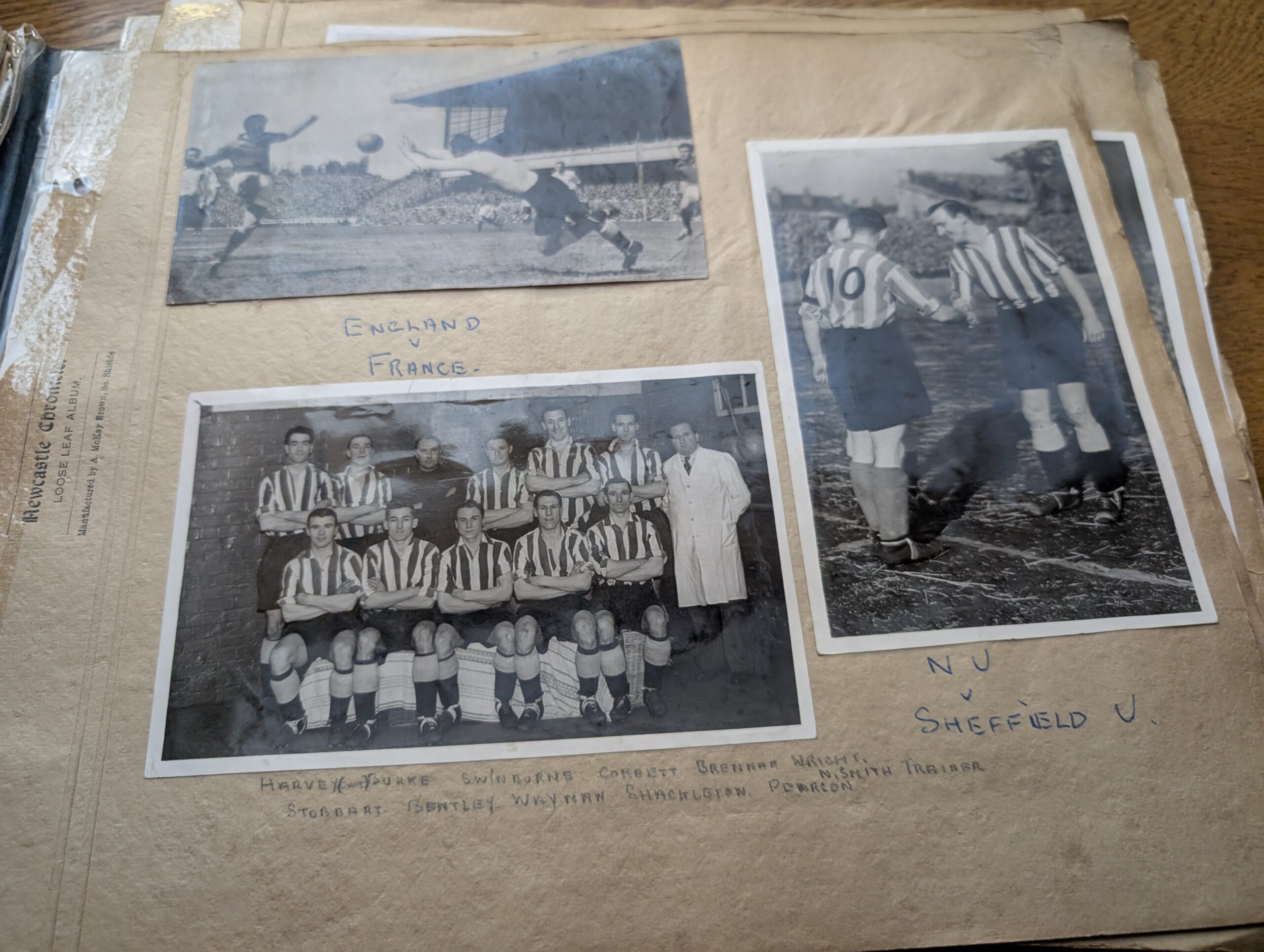 Historical Collection of Newcastle Chronicle press photos from 1944-1948 predominantly Newcastle United 